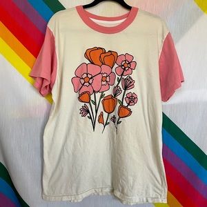 Big Bud Press California Poppy Pink Ringer T-Shirt